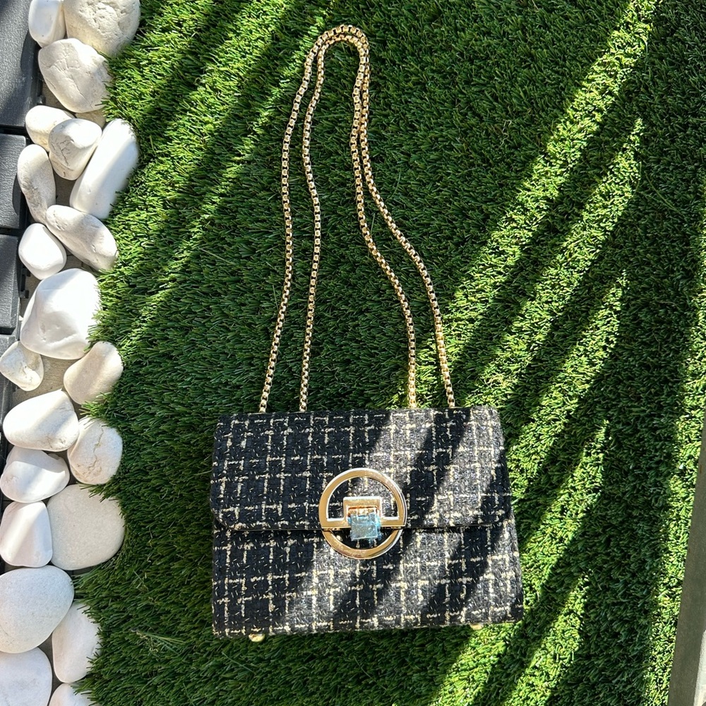 Black and Gold Mini Purse